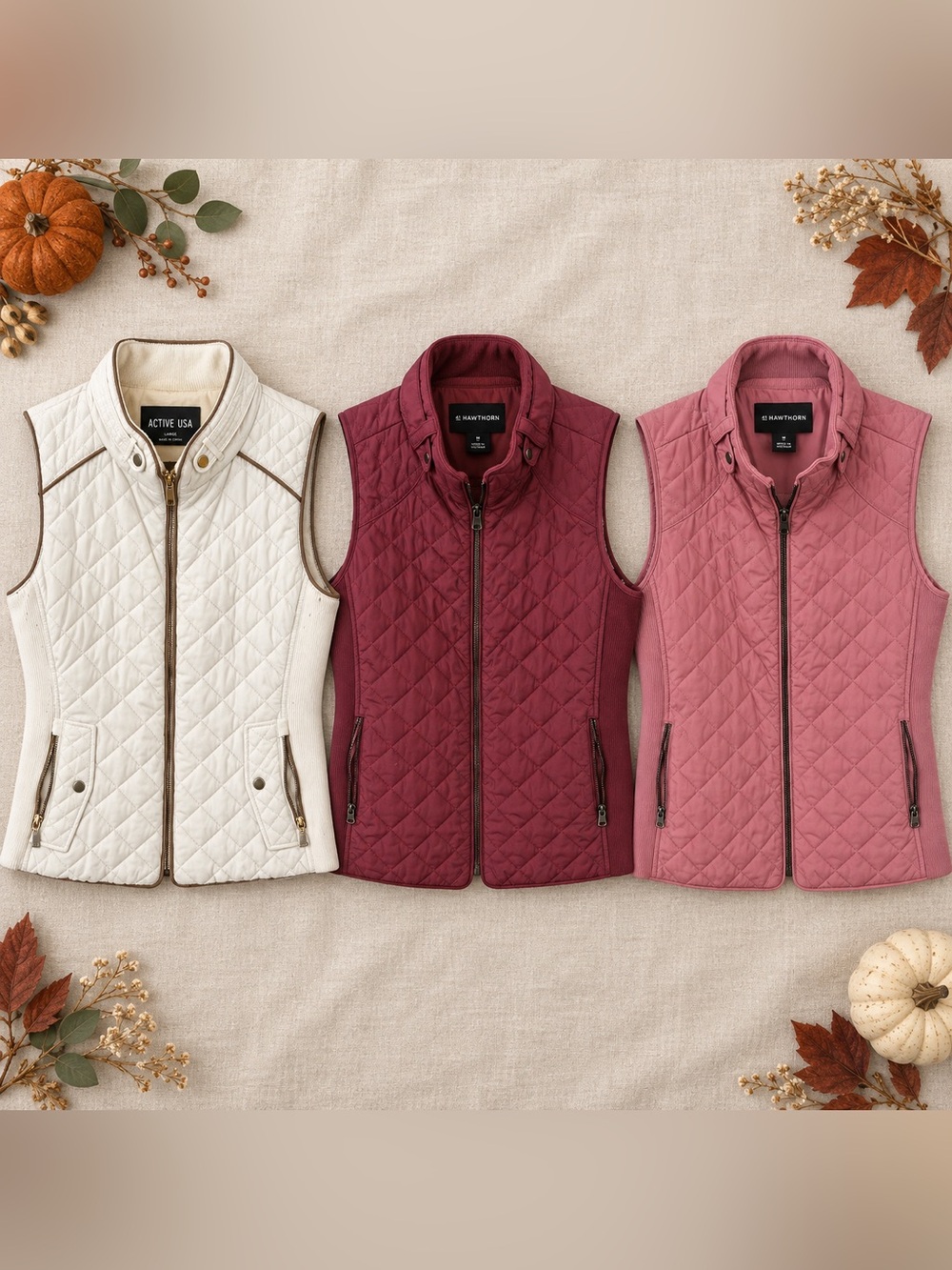 The perfect fall layering bundle! 🍂 This listing includes three vests!
